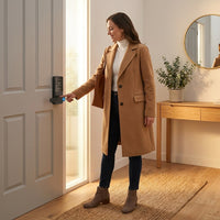 Smart Lock 5 in 1 Smart Door Knob Fingerprint Deadbolt with App Control Bluetooth Smart Lock Keyless Entry Door Lock — Lifestyle