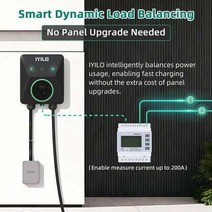 IYILO Pro EV Charger level 2 NACS (J3400) Hardwired With Energy Meter - 48A