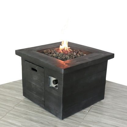 Fiber Reinforced Propane / Natural Gas Fire Pit Table - Charcoal