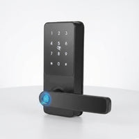 Smart Lock 5 in 1 Smart Door Knob Fingerprint Deadbolt with App Control Bluetooth Smart Lock Keyless Entry Door Lock — Studio Shot