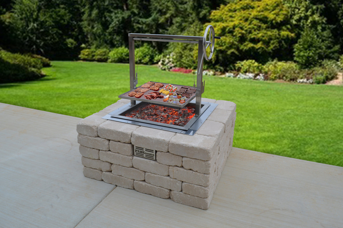 Stainless Steel Santa Maria Drop In Grill & 24" SST Insert