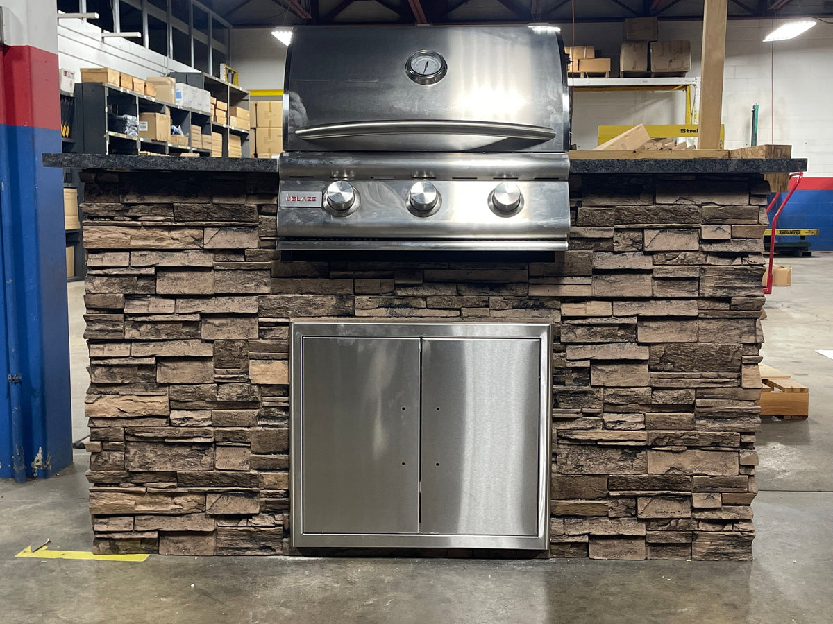 5' Outdoor Kitchen with Blaze Grill.