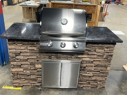 5' Outdoor Kitchen with Blaze Grill.