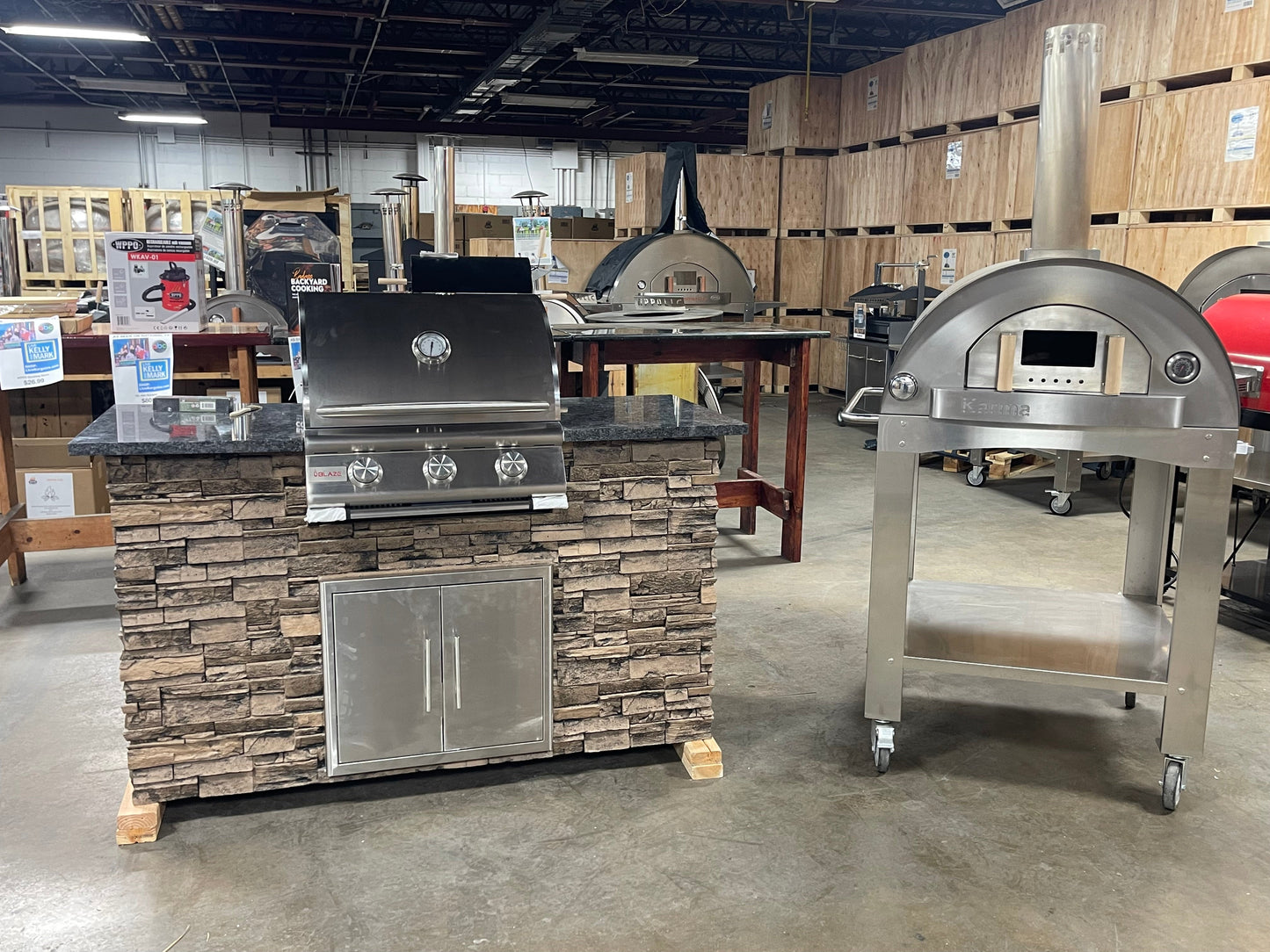 5' Outdoor Kitchen with Blaze Grill.