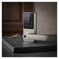 Smart Lock 5 in 1 Smart Door Knob Fingerprint Deadbolt with App Control Bluetooth Smart Lock Keyless Entry Door Lock — Studio Shot
