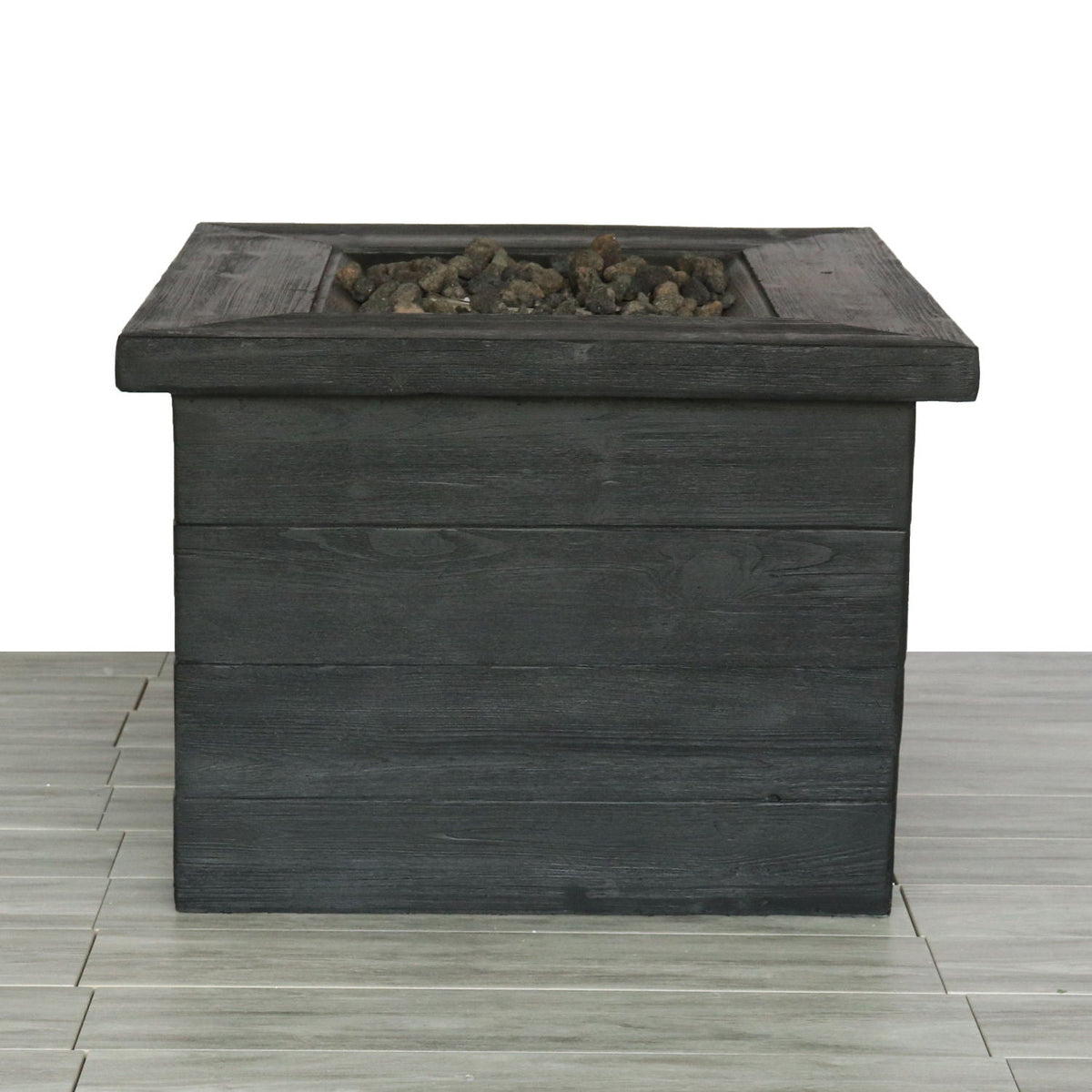 Fiber Reinforced Propane / Natural Gas Fire Pit Table - Charcoal