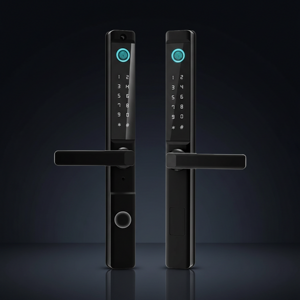 Fingerprint Double Two Side Waterproof Outdoor Smart Door Lock SUS Material for Slim Aluminum Swing Sliding Lock ,Corrosion-Resistant